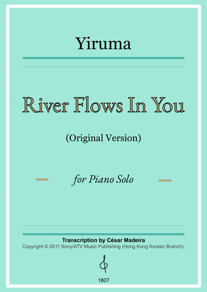 River Flows In You for Piano Solo - Original Version (W/Chords) image number null