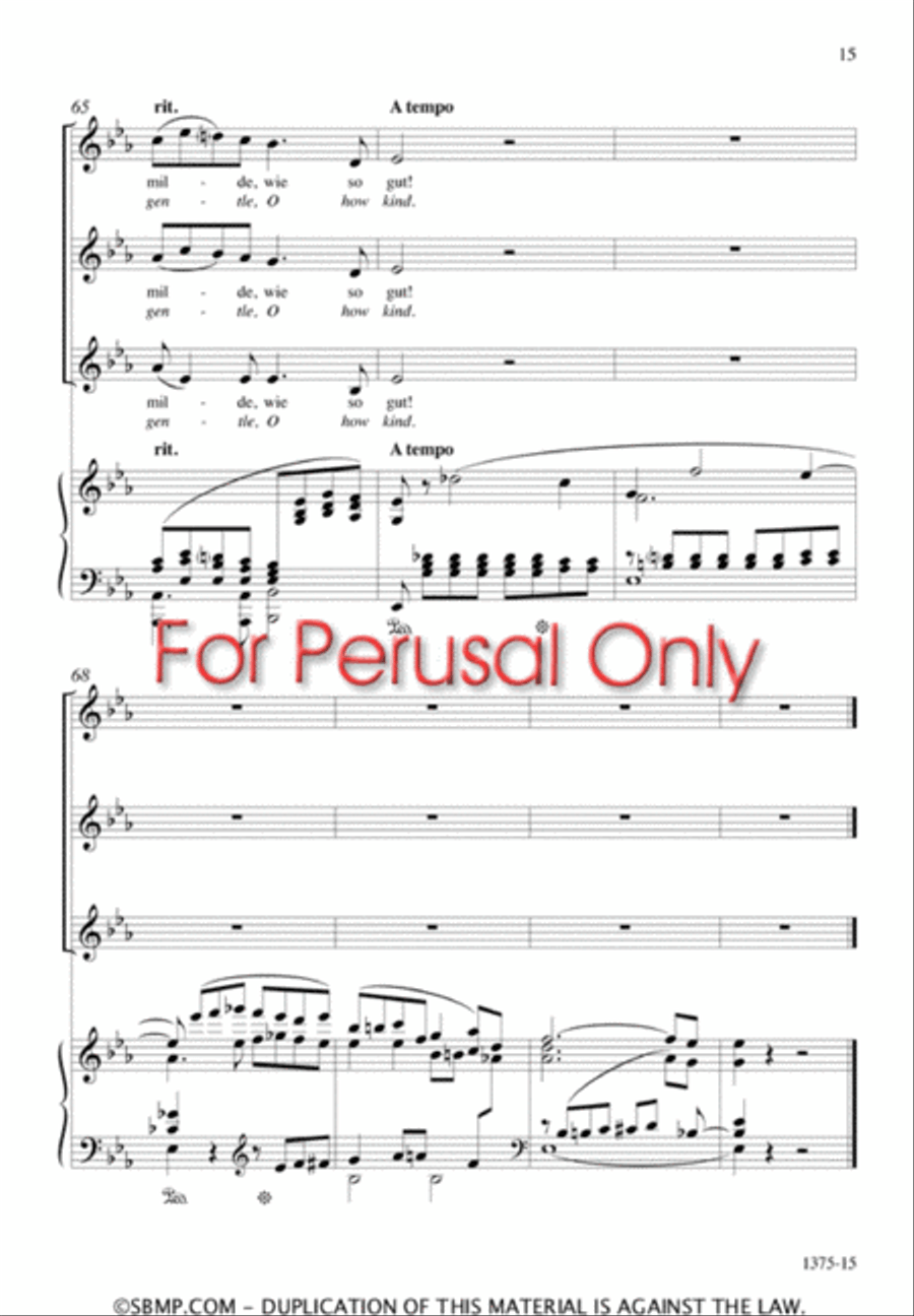 Er, der Herrlichste von Allen - SSA Octavo SSA scores gallery preview page 14