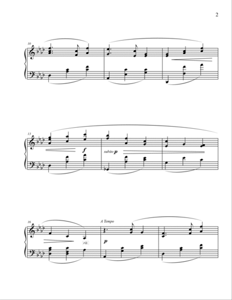 Three Waltzes Piano Solo scores gallery preview page 2