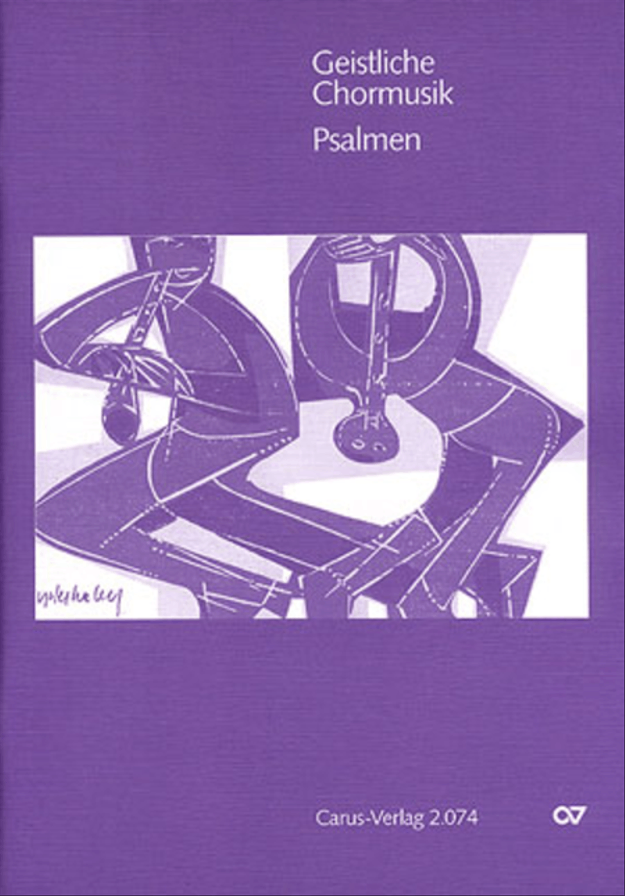Geistliche Chormusik: Psalmen Choir scores gallery preview page 1