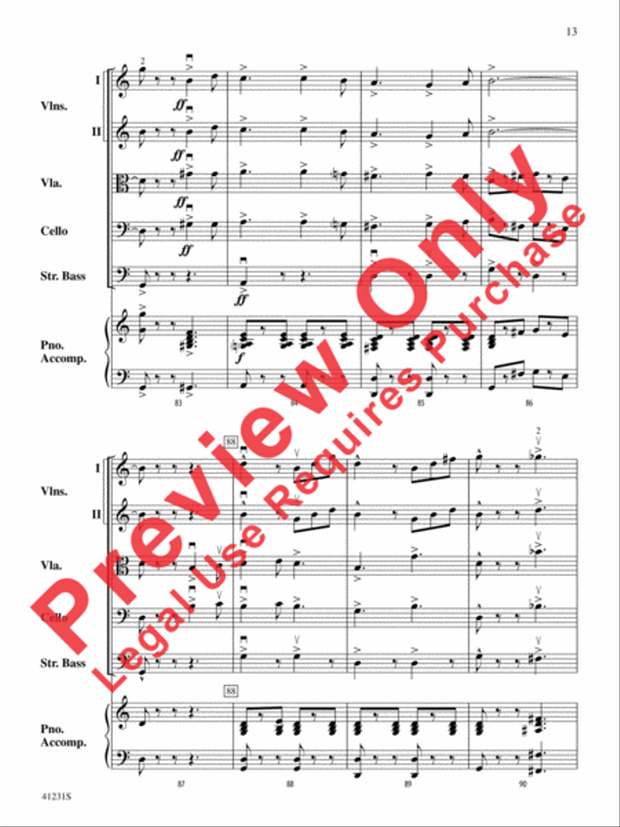 Let It Snow! Let It Snow! Let It Snow! String Orchestra scores gallery preview page 14