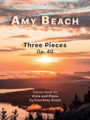 Book cover for Three Pieces, Op. 40