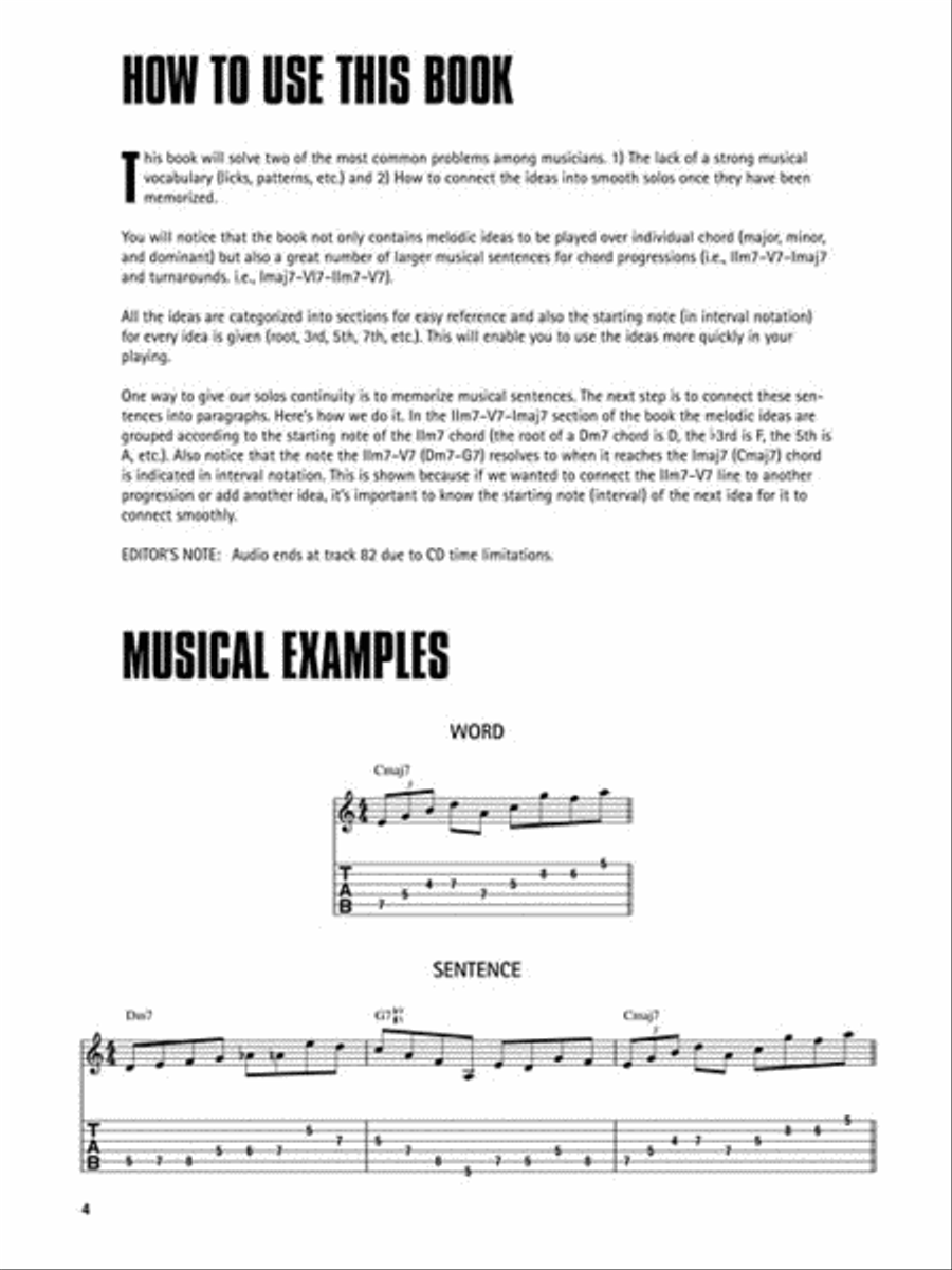 Bebop Licks for Guitar Bebop Licks for Guitar Electric Guitar scores gallery preview page 5