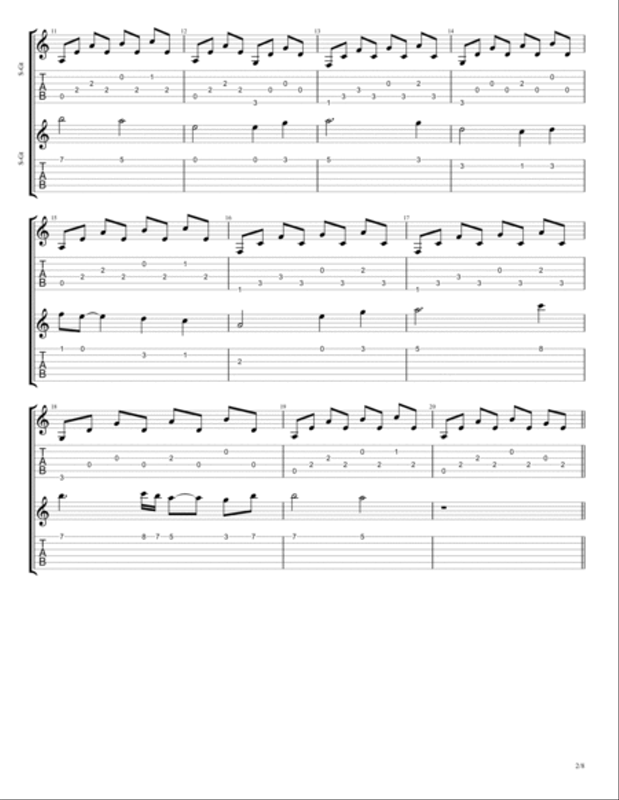 Braveheart - Main Title Braveheart - Main Title Guitar Tablature scores gallery preview page 3