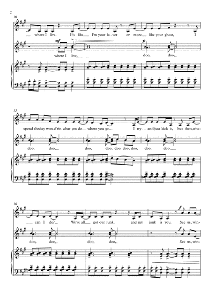 My Junk 4-Part scores gallery preview page 3