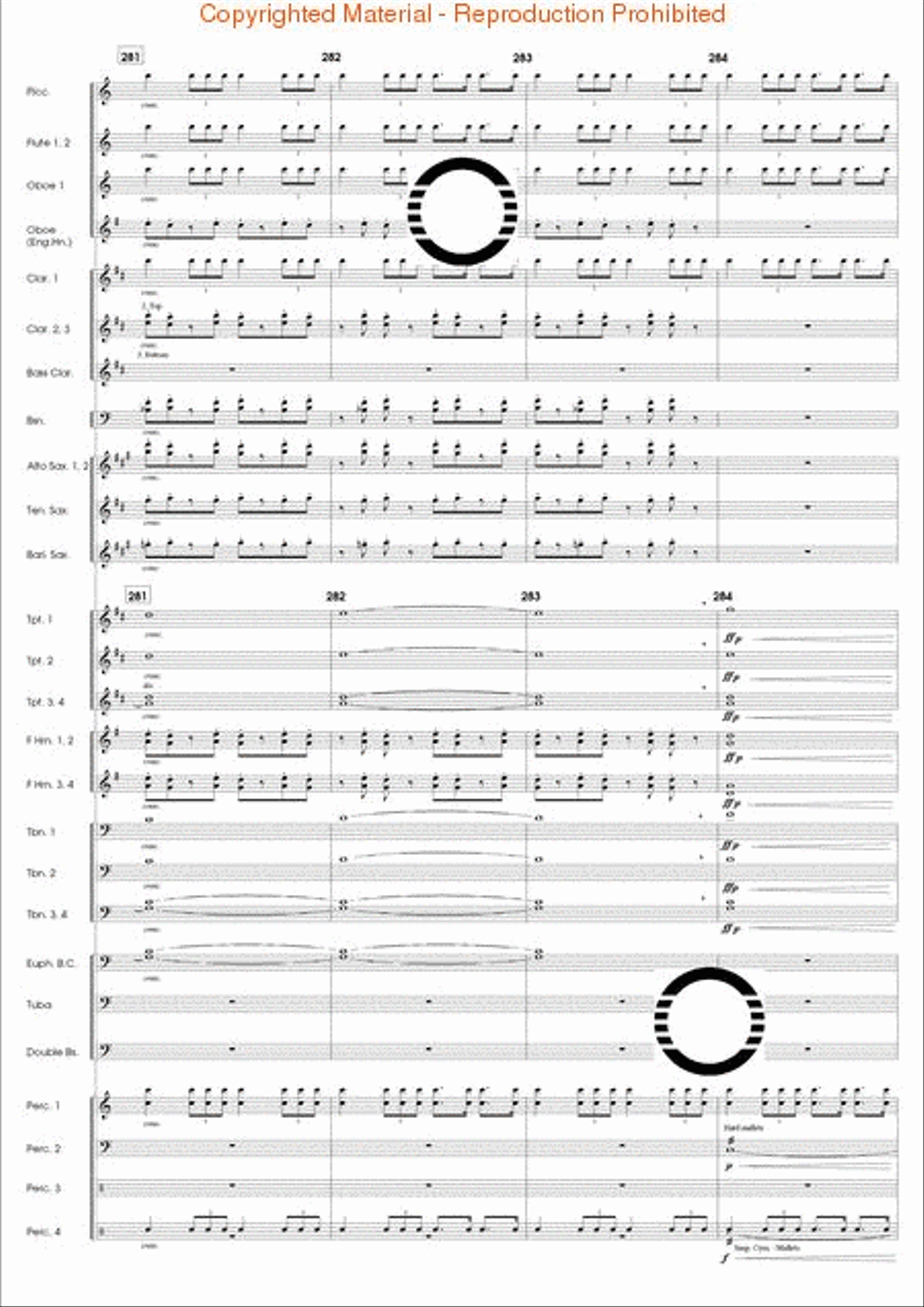 The Eagle's Flight Concert Band scores gallery preview page 57