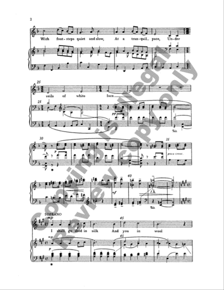 Velvet Shoes (Choral Score) SA scores gallery preview page 3