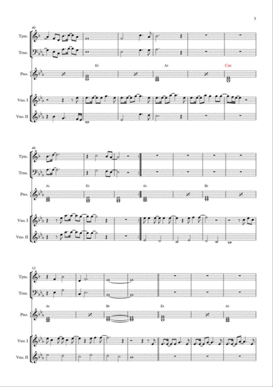 Story Of My Life Small Ensemble scores gallery preview page 3