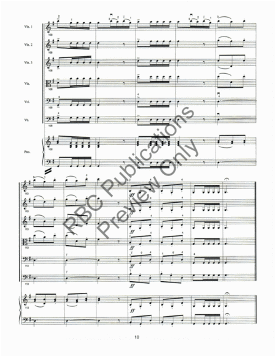Vivace (Score) String Orchestra scores gallery preview page 14
