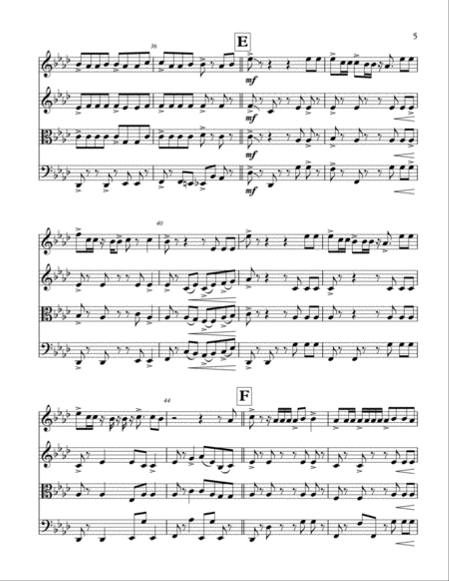 Closer String Quartet scores gallery preview page 5