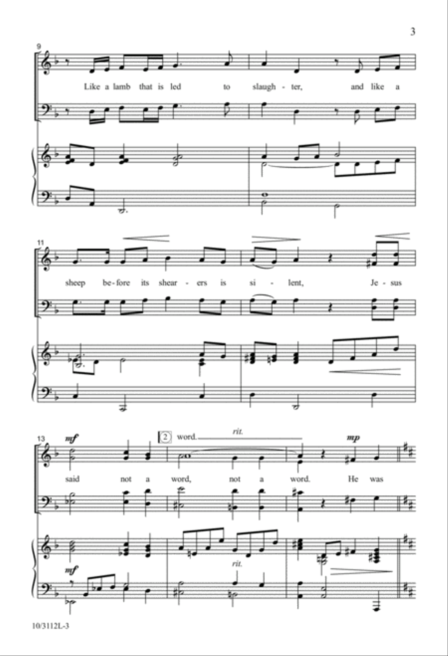 Alleluia, Praise the Lamb! 4-Part scores gallery preview page 3