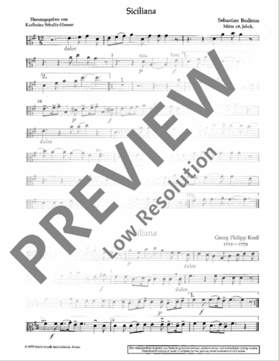 Weihnachtliche Sicilianen und Pastoralen Viola scores gallery preview page 3