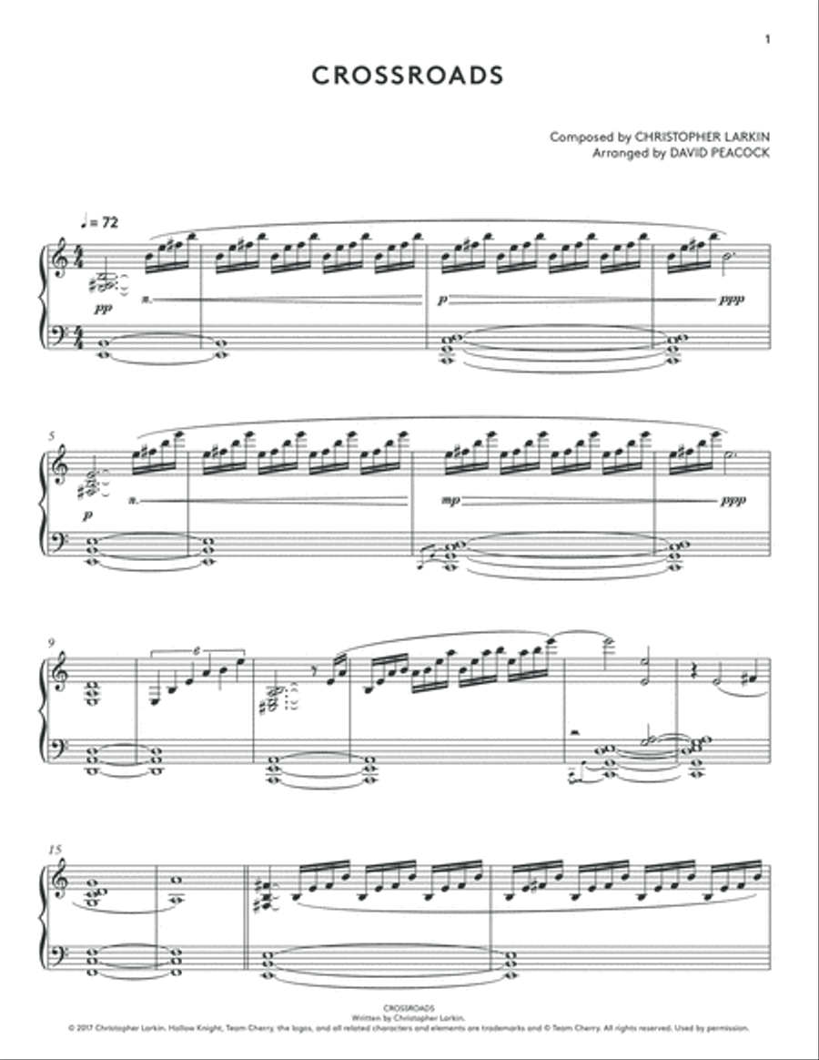 Crossroads (Hollow Knight Piano Collections) Small Ensemble scores gallery preview page 4
