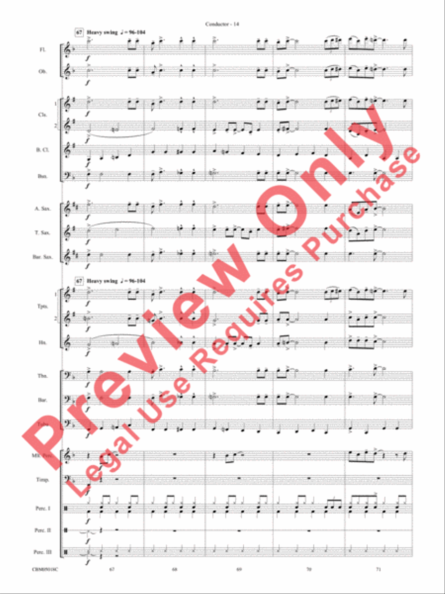 Let It Snow! / Winter Wonderland Concert Band scores gallery preview page 16