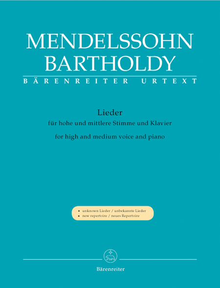 Lieder for high and medium Voice and Piano