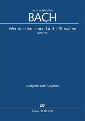 Book cover for All those who seek God's sov'reign guidance (Wer nur den lieben Gott lasst walten)