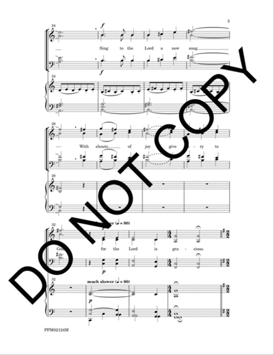 Rejoice in the Lord 4-Part scores gallery preview page 6