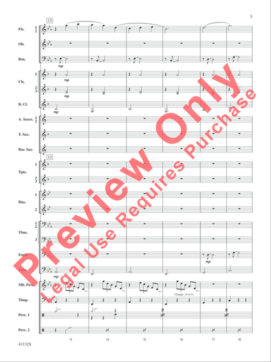 Festival Dance Concert Band scores gallery preview page 5