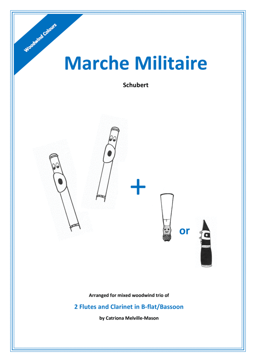 Marche Militaire (2 flutes & clarinet/bassoon) image number null