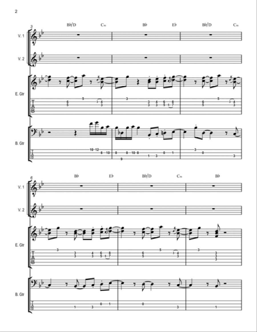 I Believe Guitar Tablature scores gallery preview page 2