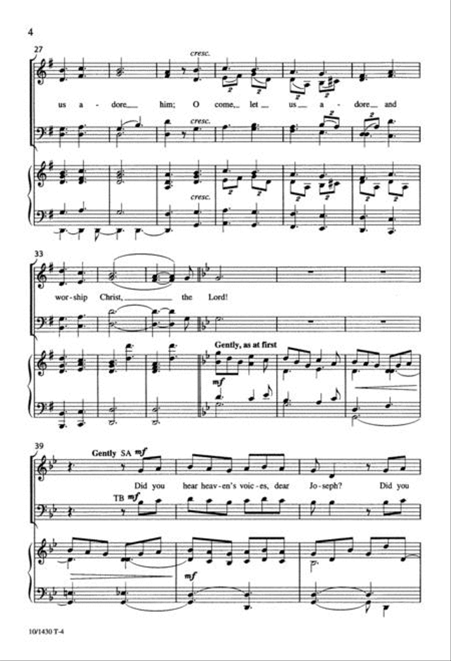 May We Enter the Stable 4-Part scores gallery preview page 4