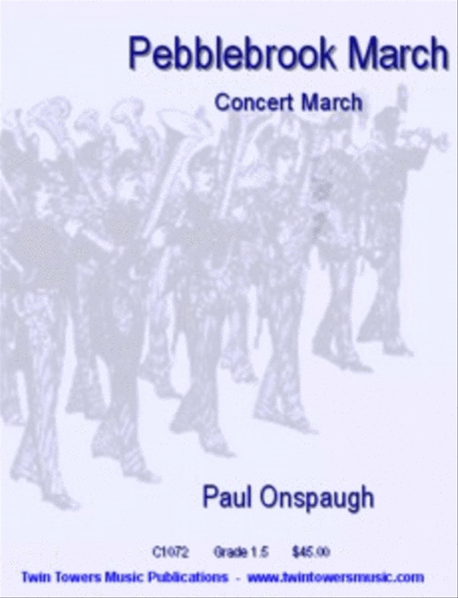 Pebblebrook March Concert Band scores gallery preview page 1