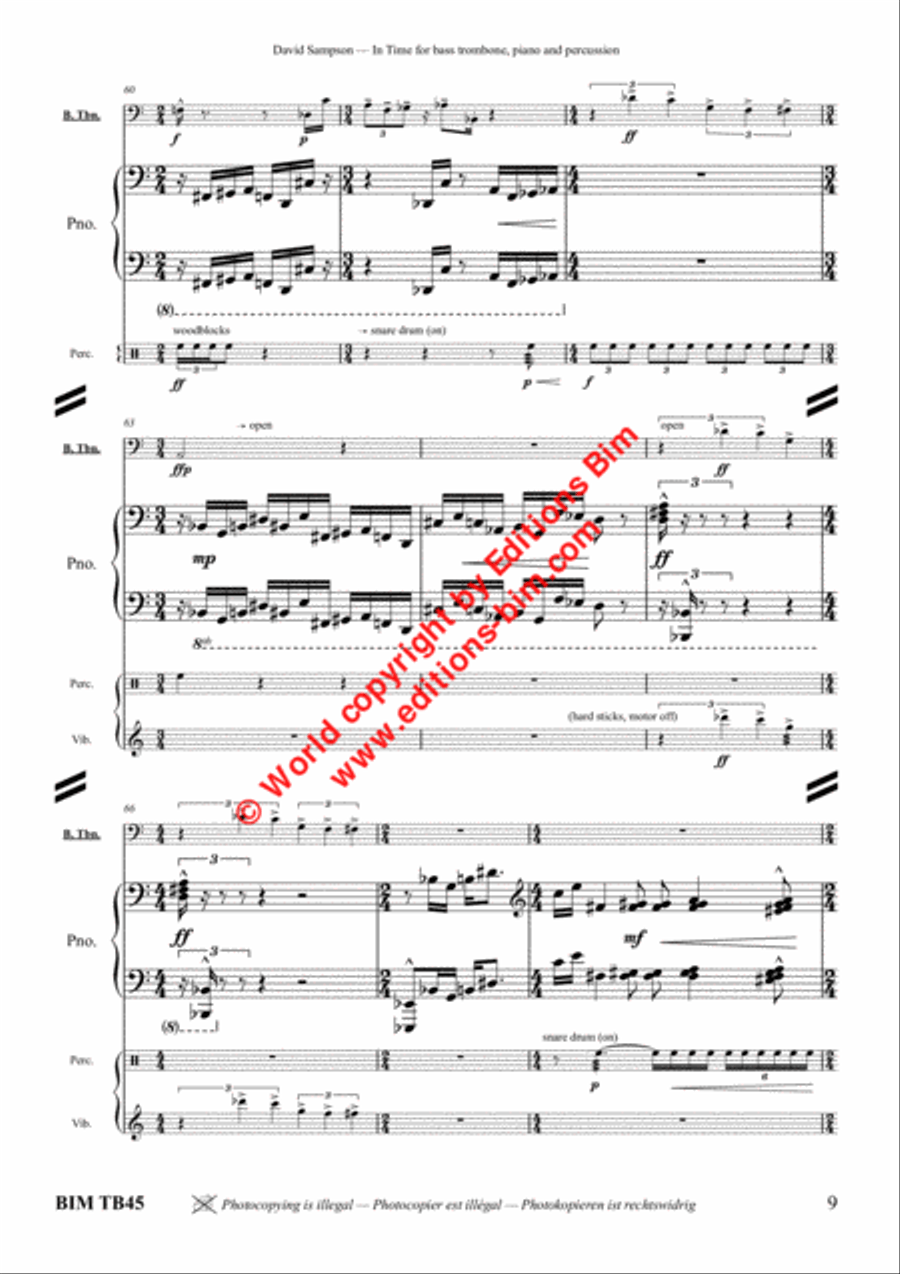 In Time In Time Bass Trombone scores gallery preview page 8