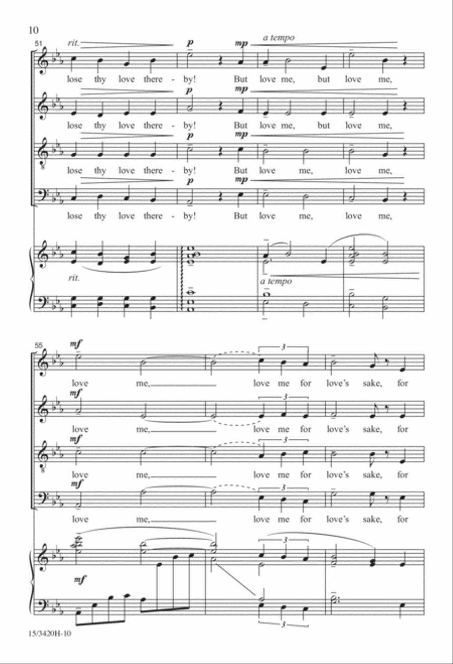 If Thou Must Love Me 4-Part scores gallery preview page 10