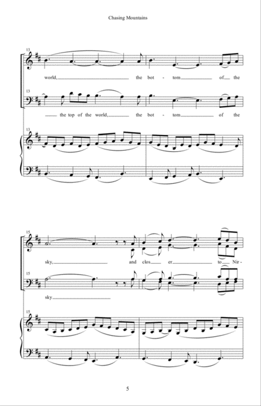 Chasing Mountains Chasing Mountains 4-Part scores gallery preview page 5