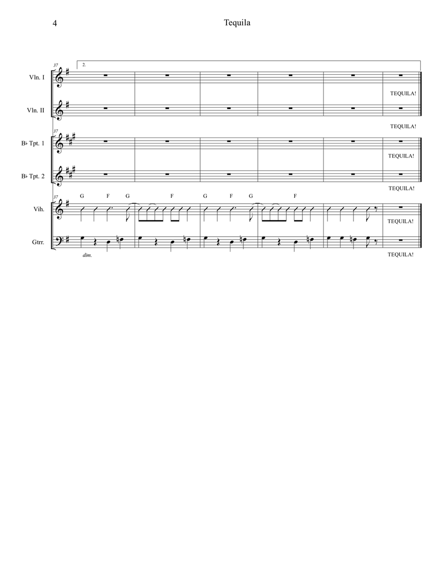 Tequila Small Ensemble scores gallery preview page 4