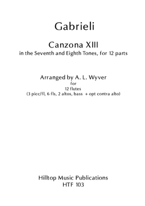 Book cover for Canzona XIII arr. flute choir