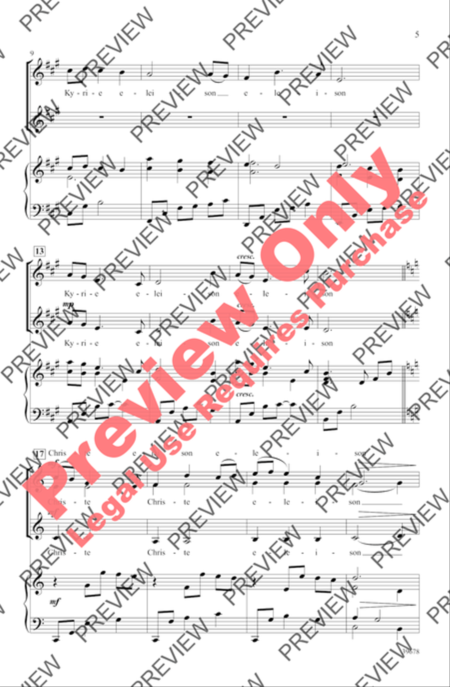 Missa Festiva Women's Choir scores gallery preview page 25