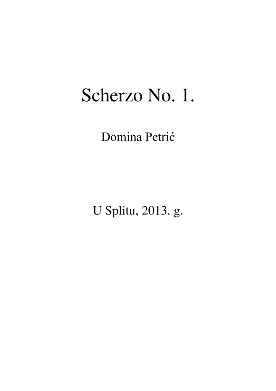 Scherzo Piano Solo scores gallery preview page 1