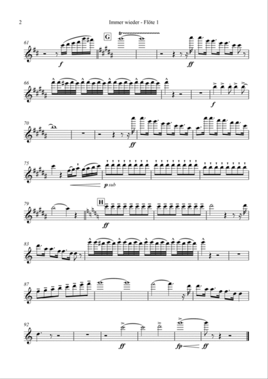 Immer Wieder Geht Die Sonne Auf Full Orchestra scores gallery preview page 2