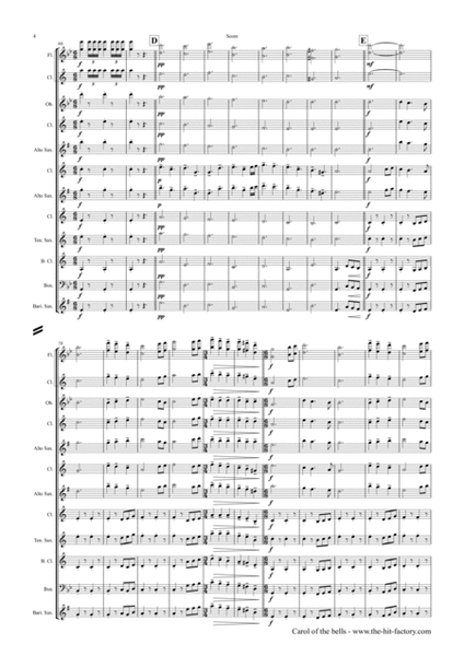 Carol of the Bells - Pentatonix style - Wind Ensemble