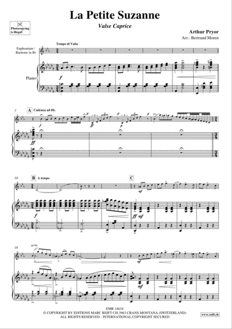 La Petite Suzanne Euphonium scores gallery preview page 3