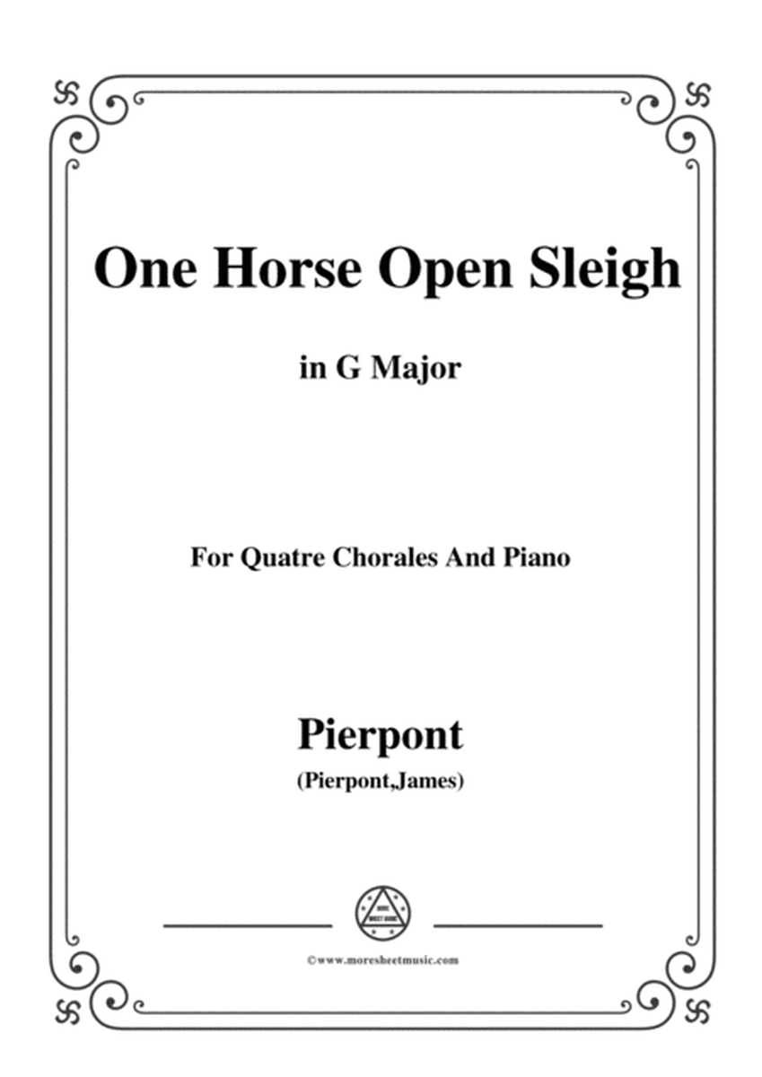Pierpont-Jingle Bells(The One Horse Open Sleigh),in G Major,for Quatre Chorales image number null
