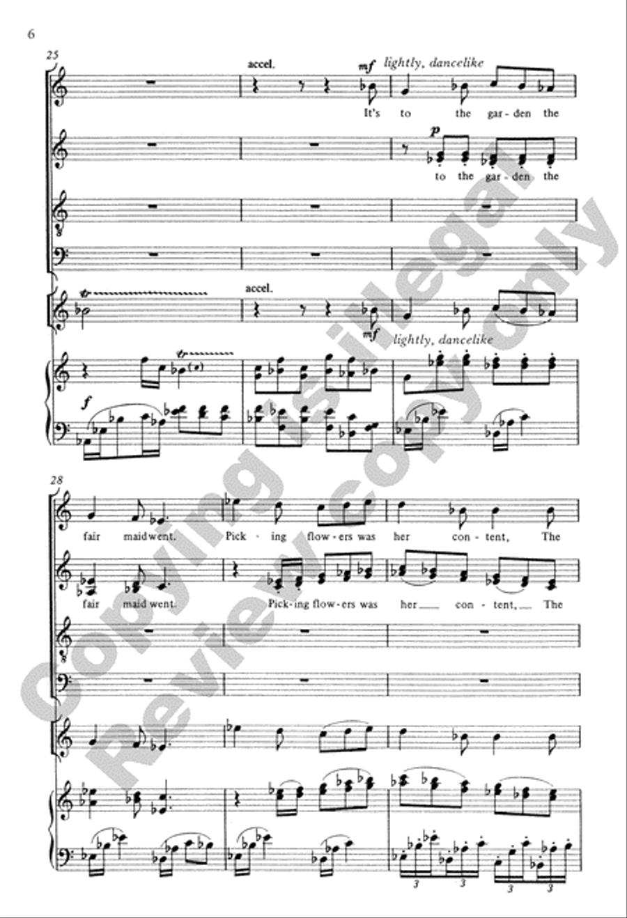 She's Like a Swallow 4-Part scores gallery preview page 7