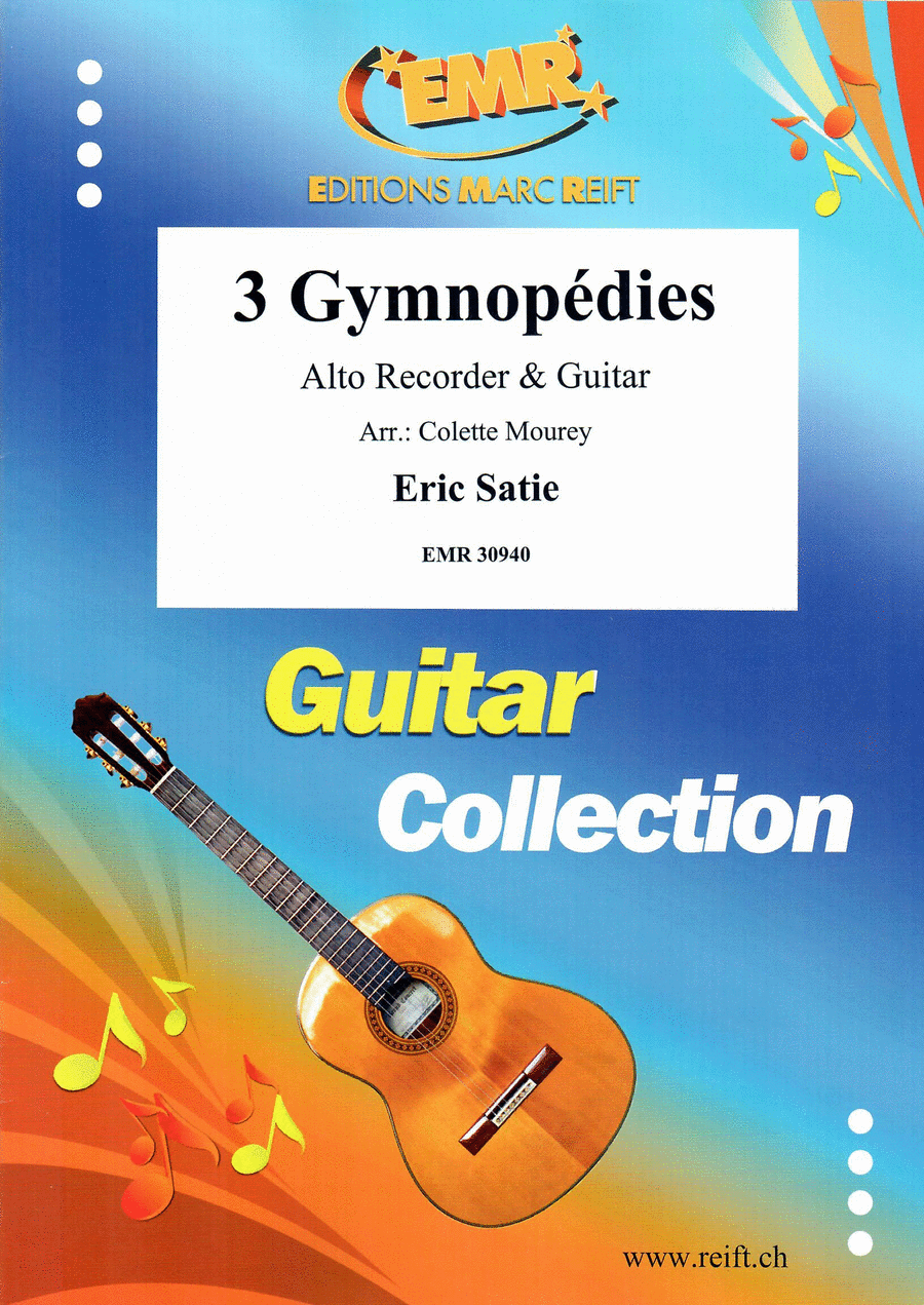 3 Gymnopedies Alto Recorder scores gallery preview page 1