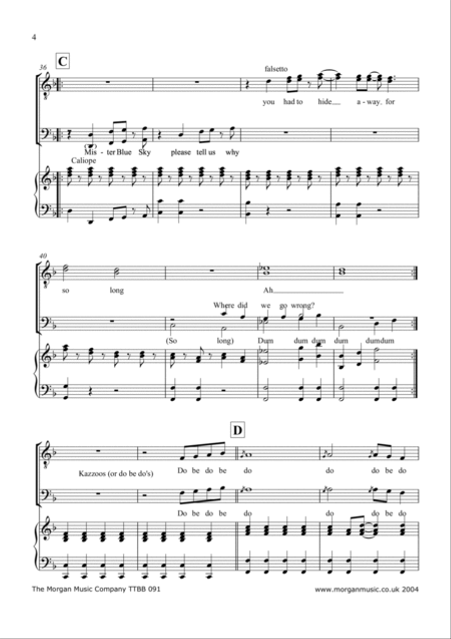 Mr. Blue Sky TTBB scores gallery preview page 4