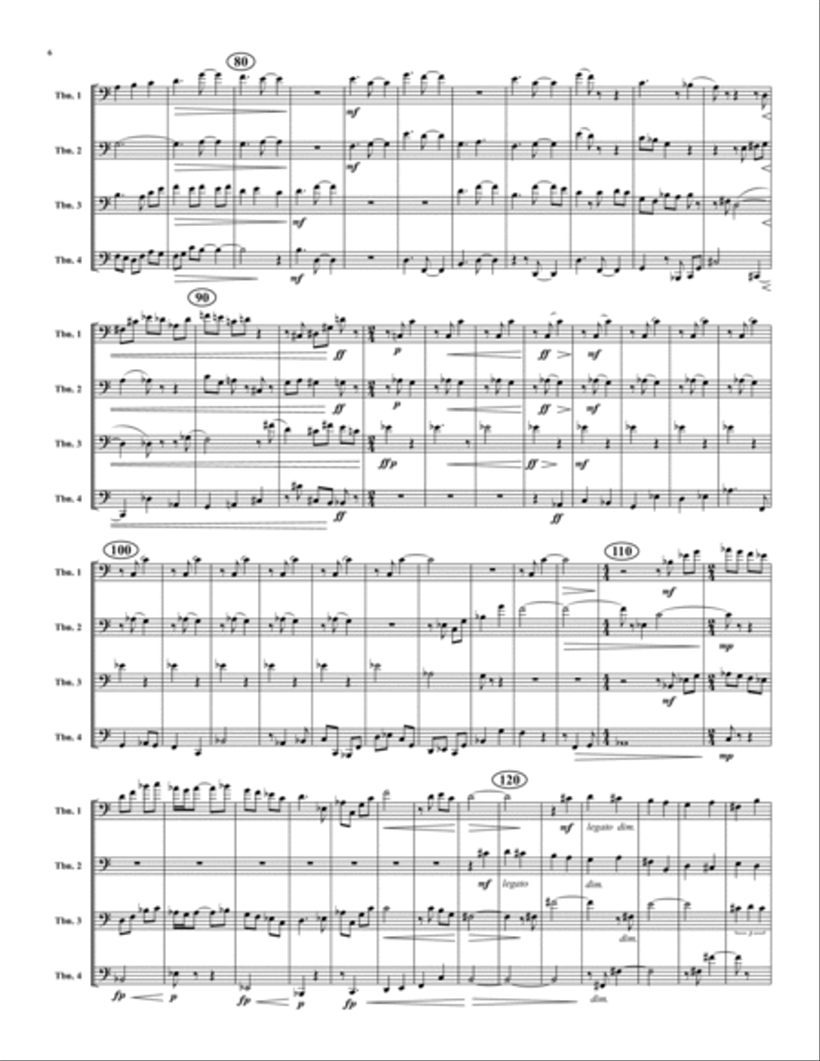 Crucible Trombone Quartet scores gallery preview page 6