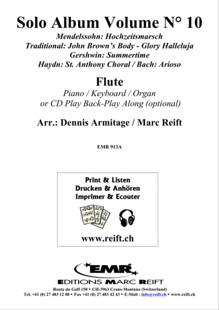 Solo Album Volume 10 Flute Solo scores gallery preview page 2