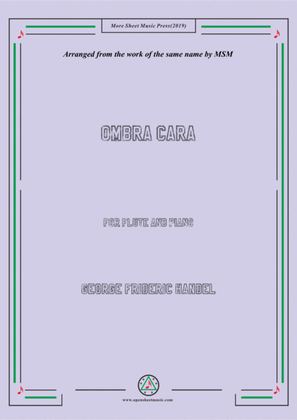 Book cover for Handel-Ombra cara,for Flute and Piano