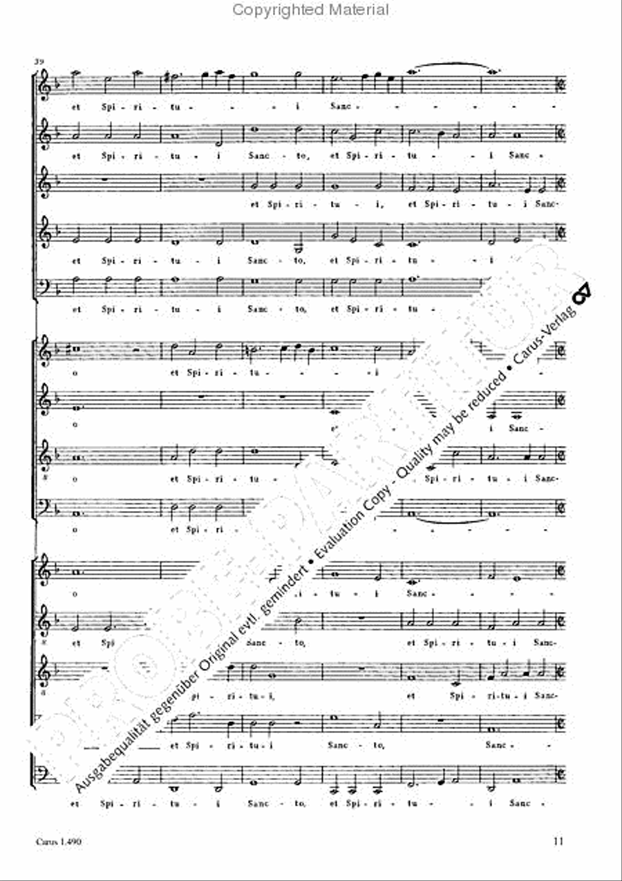 Nunc dimittis servum 4-Part scores gallery preview page 12