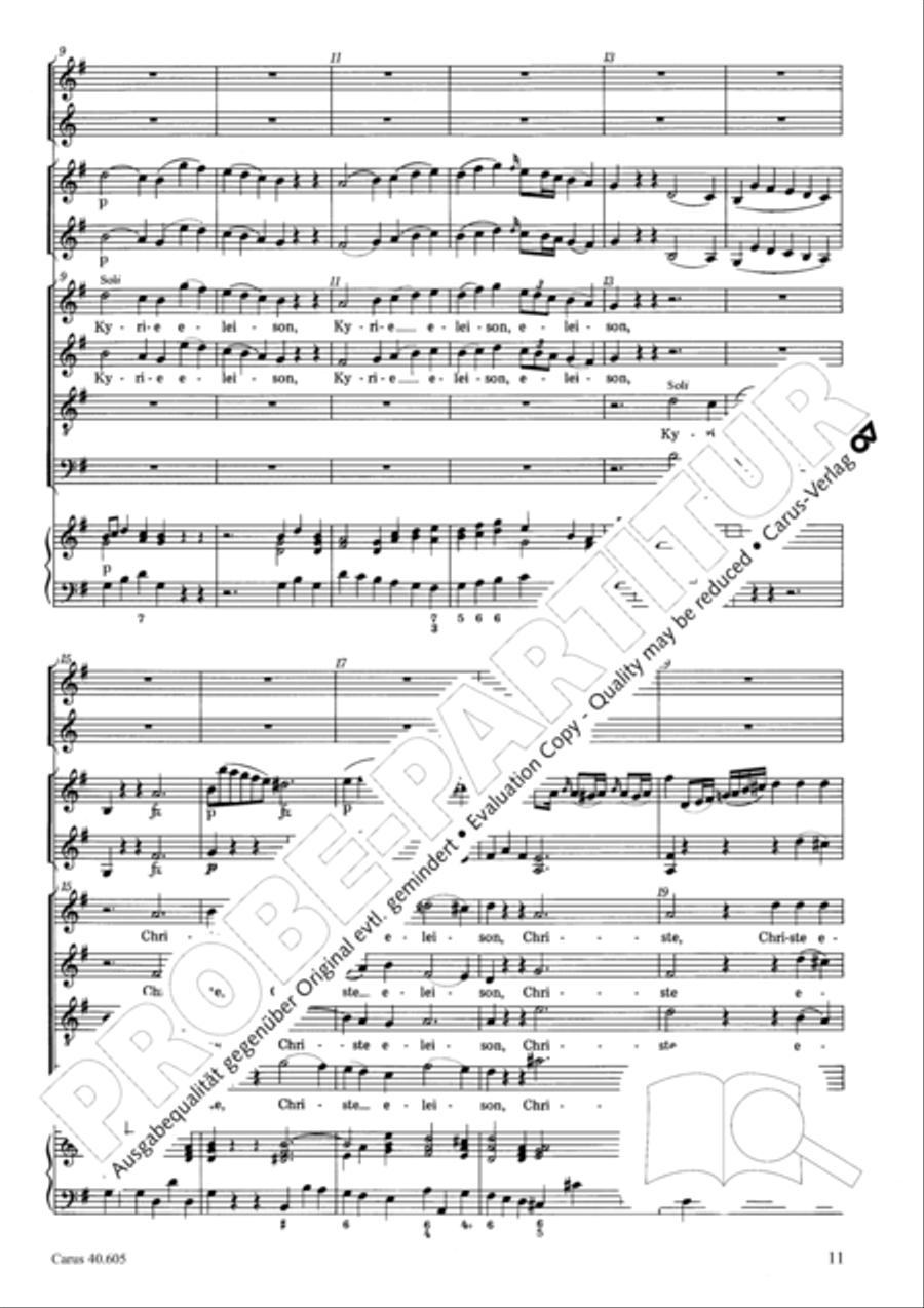 Nikolai Mass (Missa Sancti Nicolai) 4-Part scores gallery preview page 12