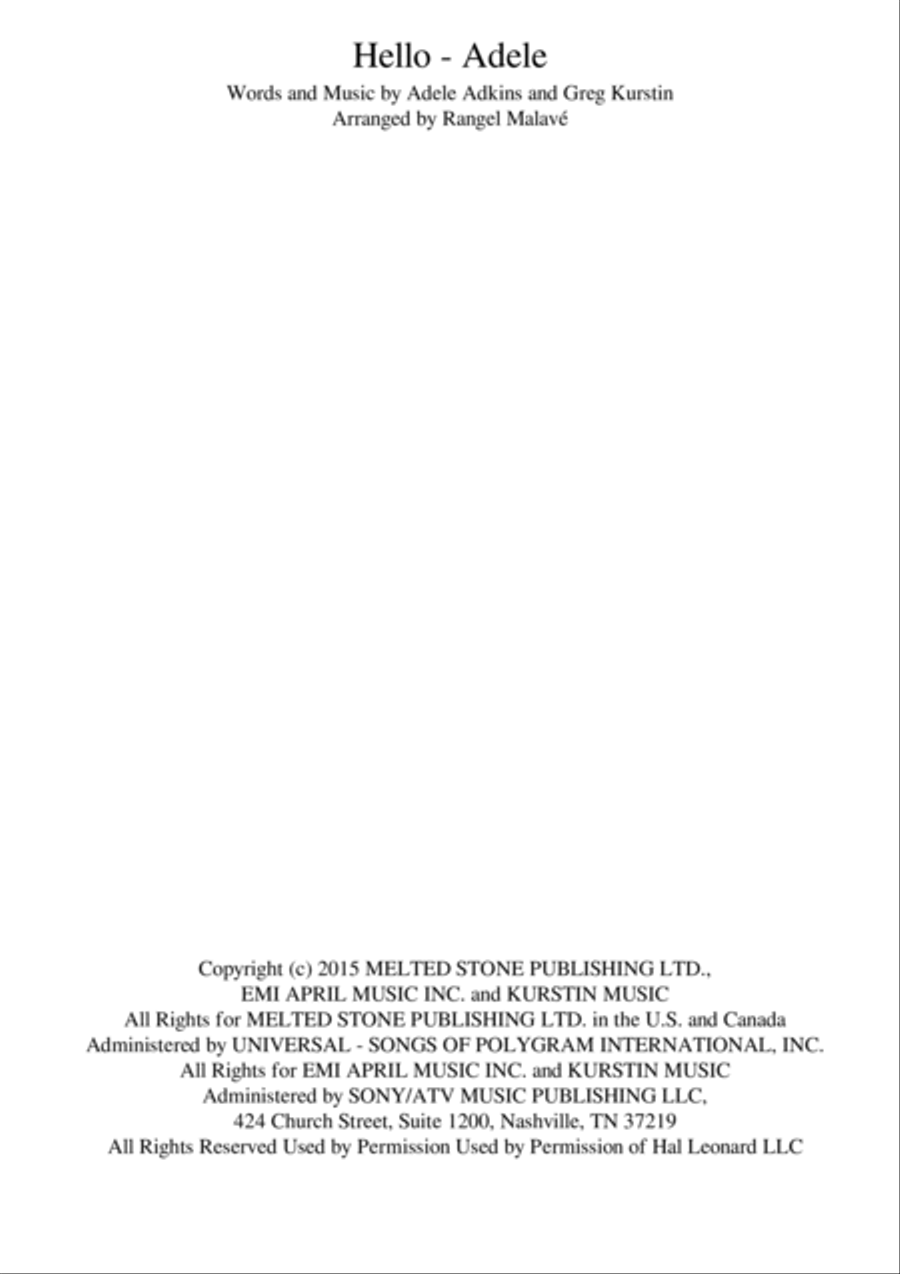 Hello Choir scores gallery preview page 1