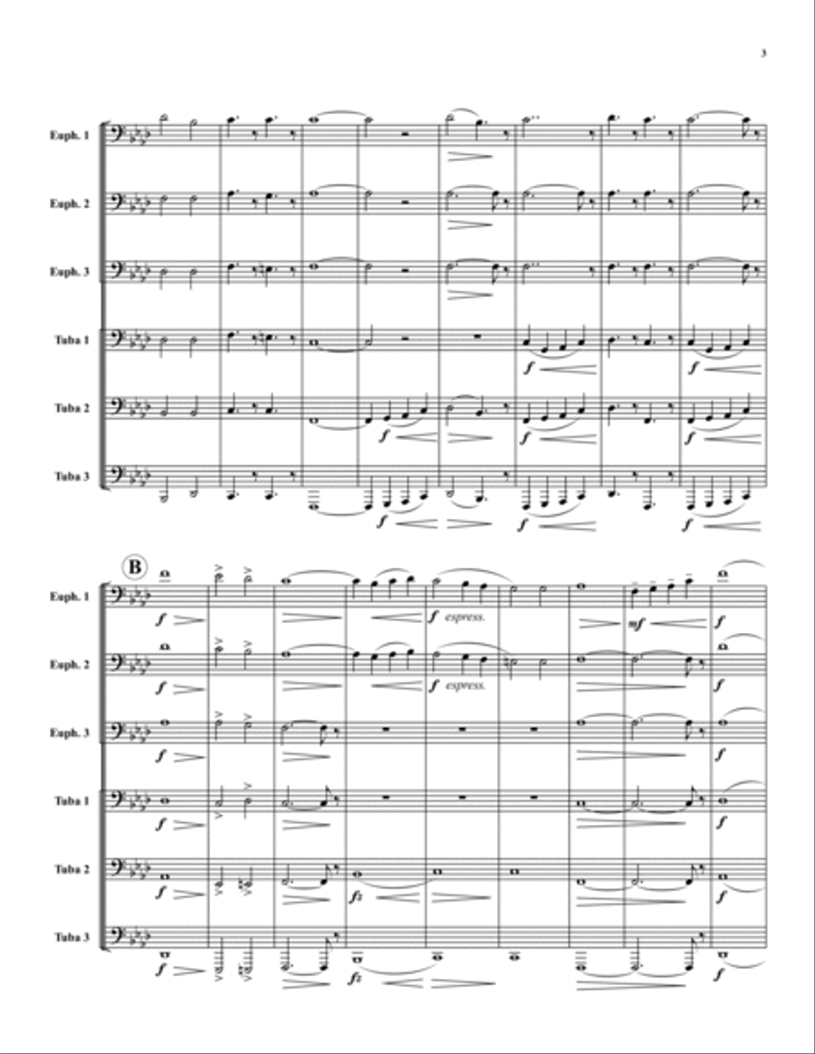 Finlandia Euphonium scores gallery preview page 3