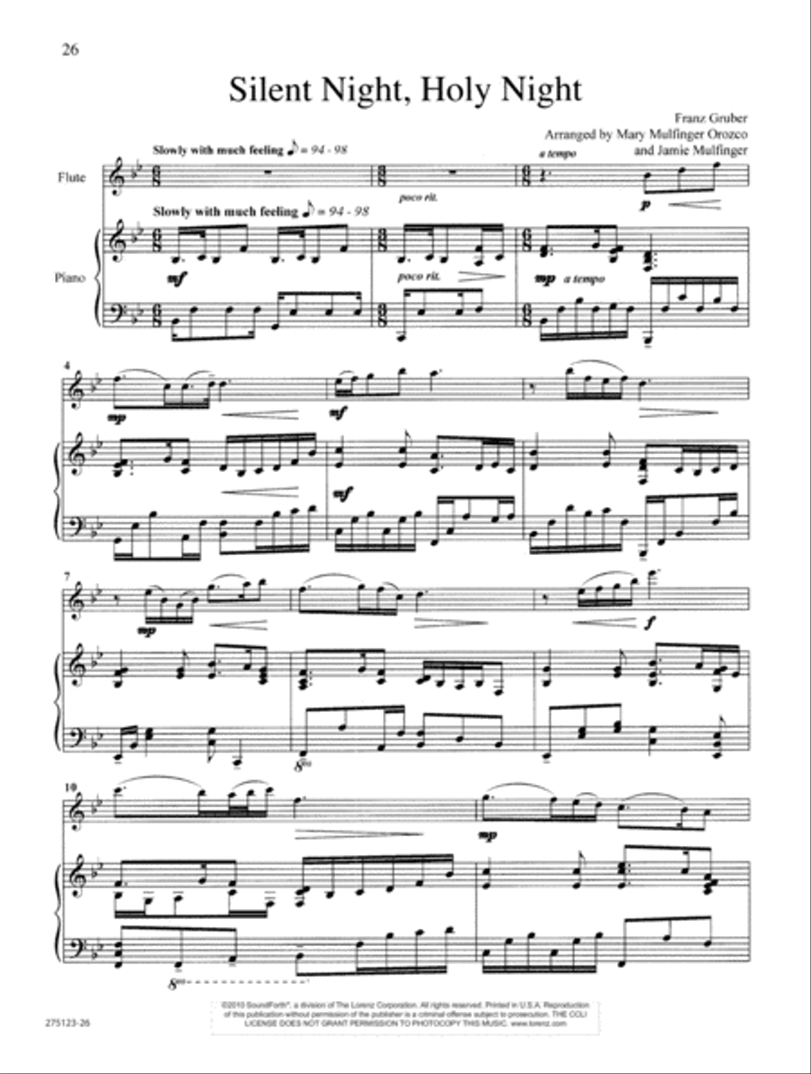 Christmas Journeys Flute Solo scores gallery preview page 12