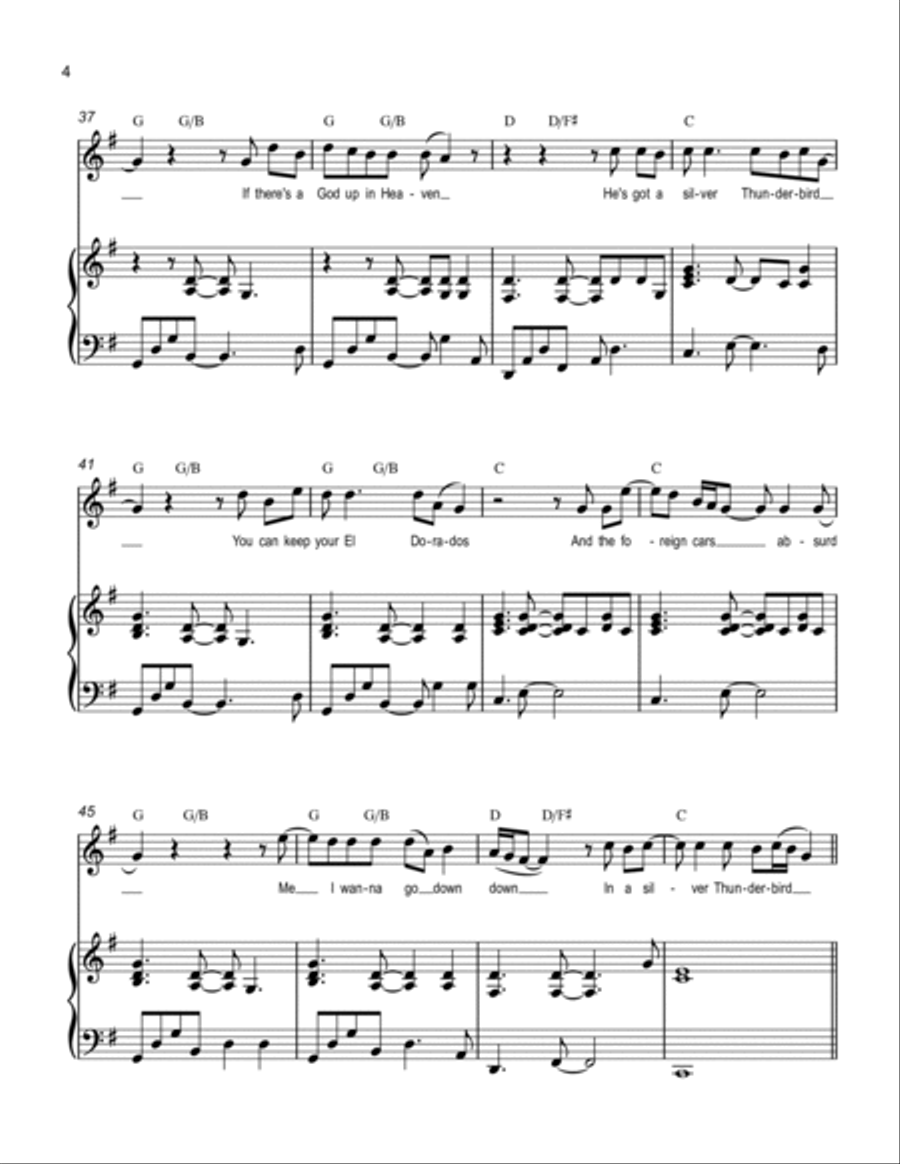 Silver Thunderbird Silver Thunderbird Voice scores gallery preview page 4
