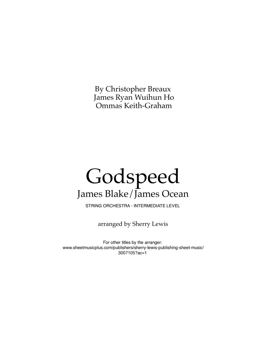 Godspeed String Quintet scores gallery preview page 1